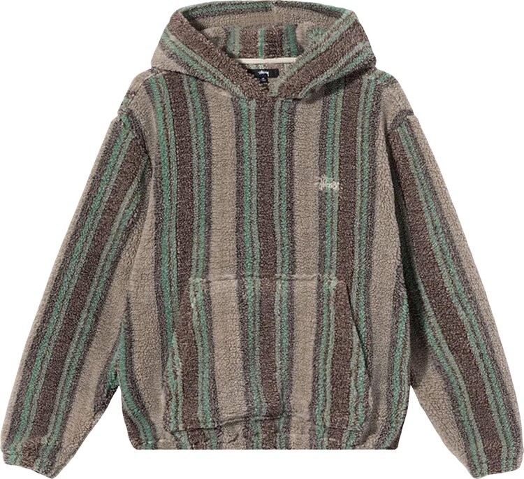 

Худи Stussy Stripe Sherpa Hoodie 'Tannin', разноцветный, Серый, Худи Stussy Stripe Sherpa Hoodie 'Tannin', разноцветный