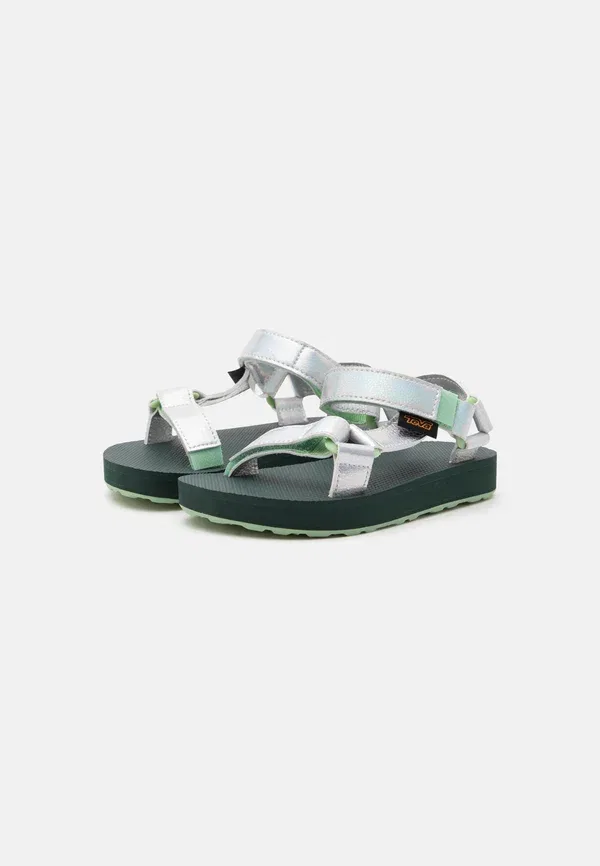 Сандалии из искусственной кожи Original universal shine, Teva, Shine Quiet Green, зеленый — фото 2