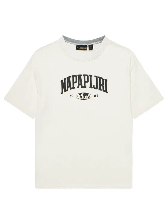 Футболка regular fit S-Inot Napapijri, кремовый