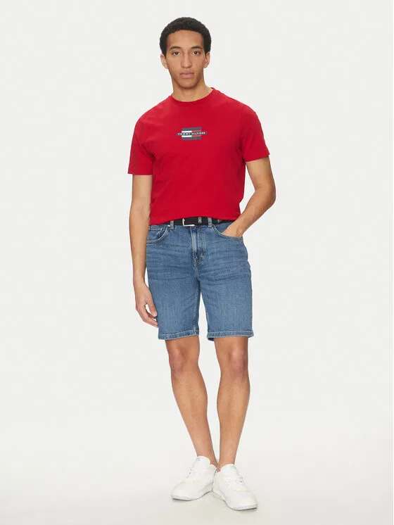 Футболка regular fit Flag Box Tommy Hilfiger, красный — фото 2