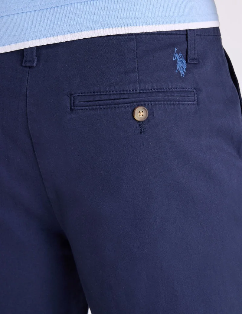 Мужские шорты U.S. Polo Assn. 9" Mason Stretch Twill, темно-синий — фото 4
