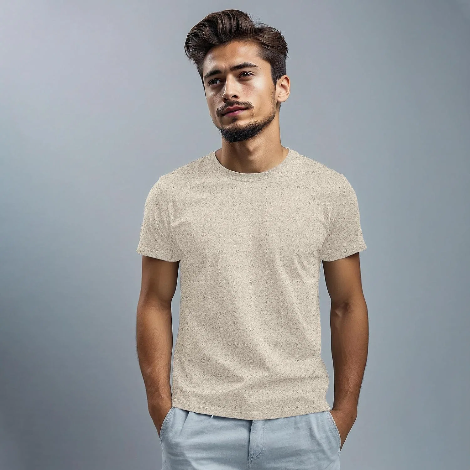 Унисекс классическая футболка Arventur, Off-white — фото 3