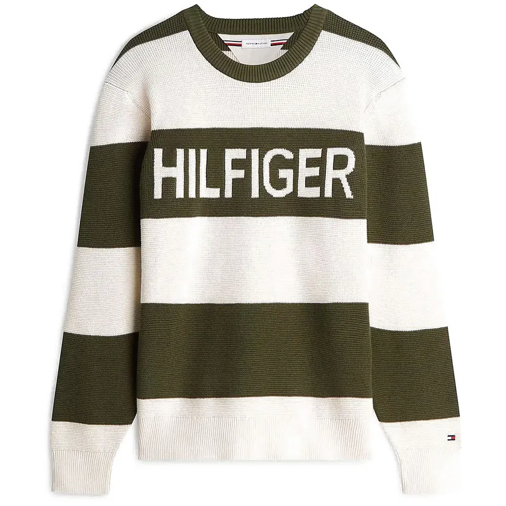 Мужской свитшот с вафельным узором Tommy hilfiger, Green — фото 3