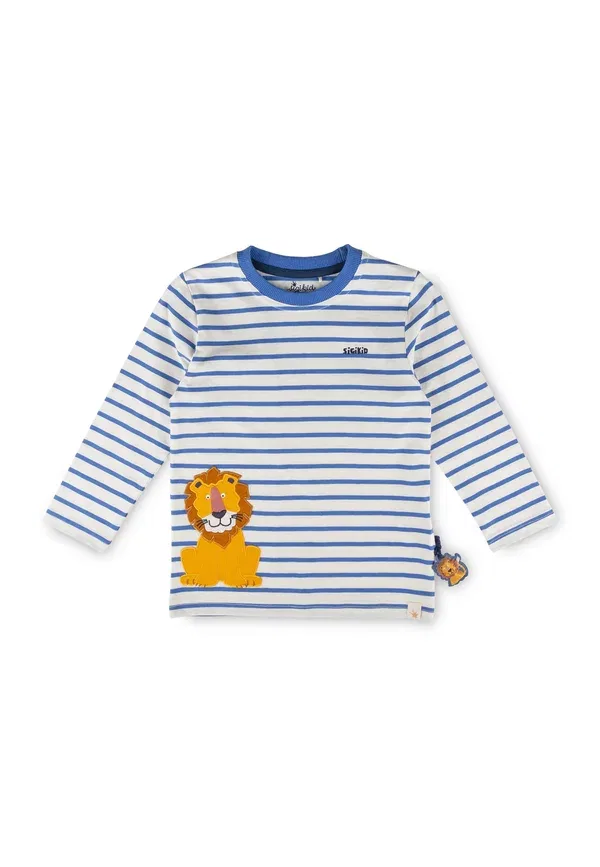 Лонгслив с вышивкой Langarm tiger & lowe - long sleeved top Sigikid-blau gestreift, голубой
