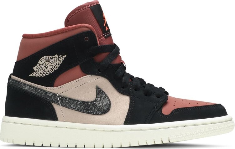 

Кроссовки Wmns Air Jordan 1 Mid Canyon Rust, красный
