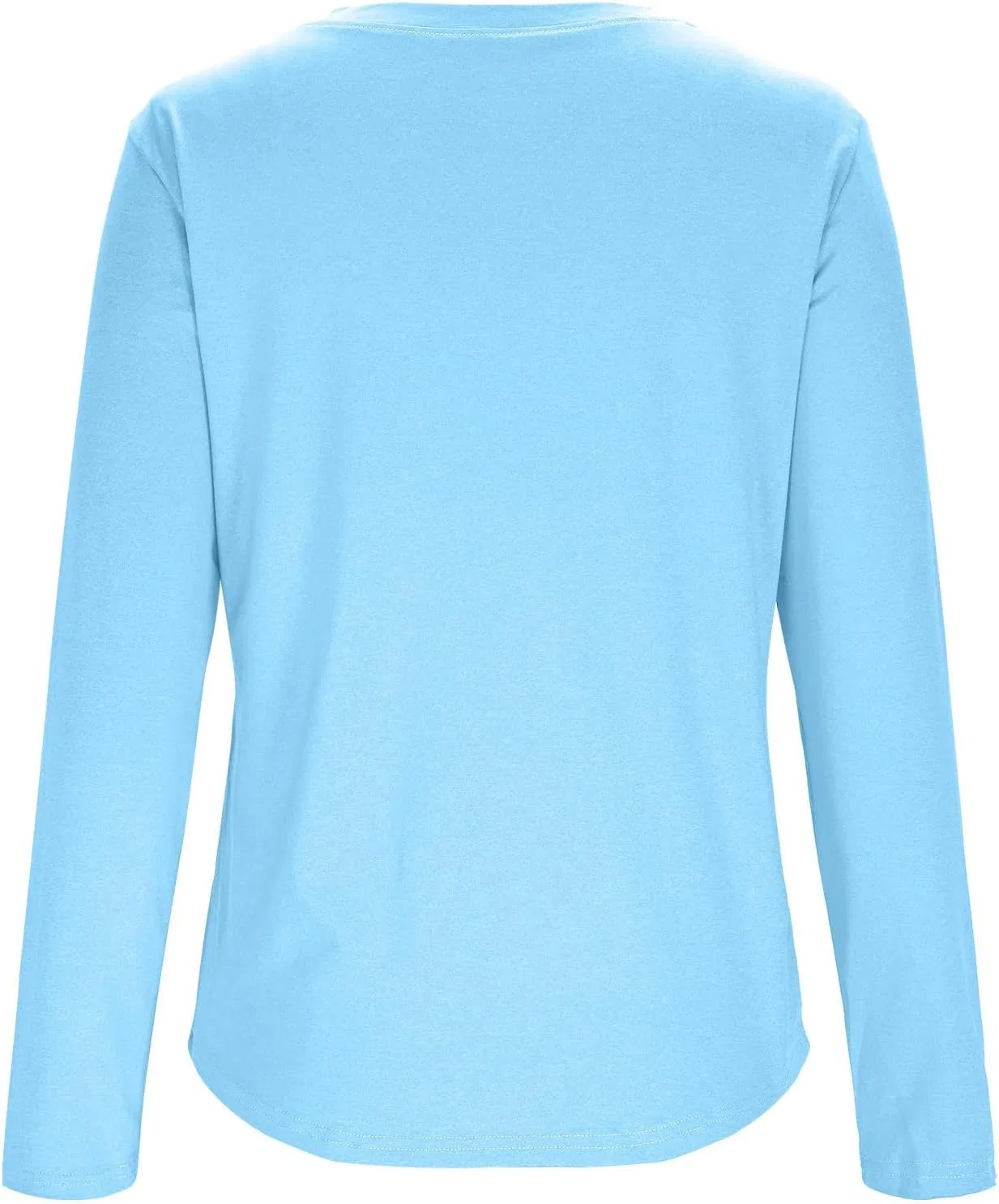 Женская футболка с длинным рукавом UPF 50+ Light Blue — фото 4