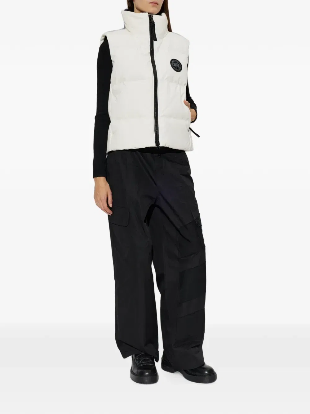 Стеганый пуховый жилет Grandview Canada Goose, бежевый — фото 2