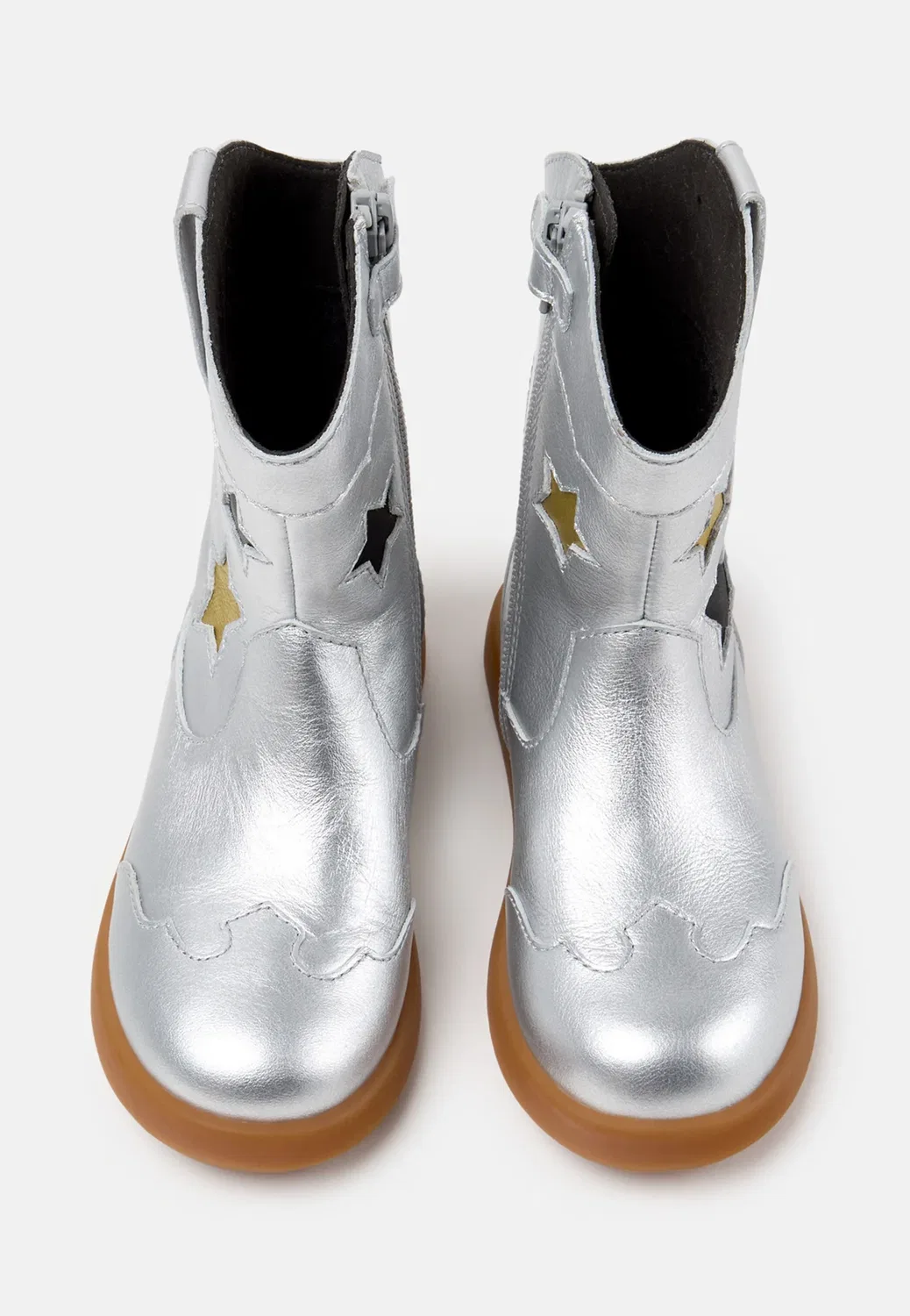 Ботинки унисекс Duet в ковбойском/байкерском стиле Camper, Silver-Coloured — фото 3
