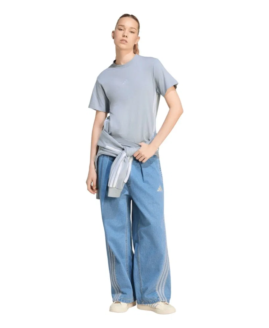 Джинсовые брюки свободного кроя Stadium Washed Denim Loose Fit Pants adidas, Crystal Sky — фото 2
