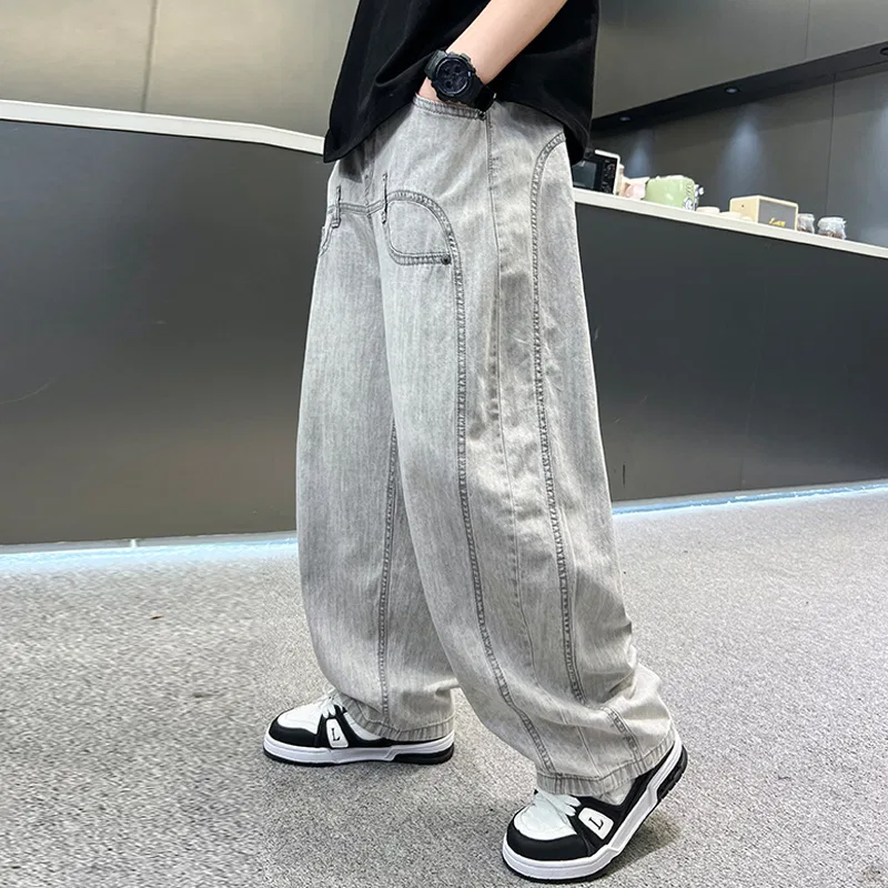 Детские джинсы Lanza, Gray White — фото 3