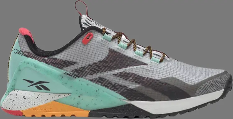 

Кроссовки nano x1 adventure 'grey semi pixel mint' Reebok, серый
