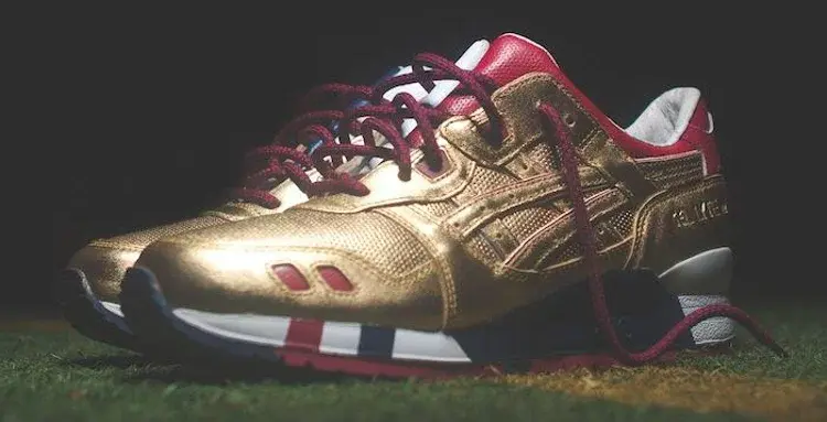 Кроссовки ronnie fieg gel lyte 3 'usa' Asics, золото — фото 3