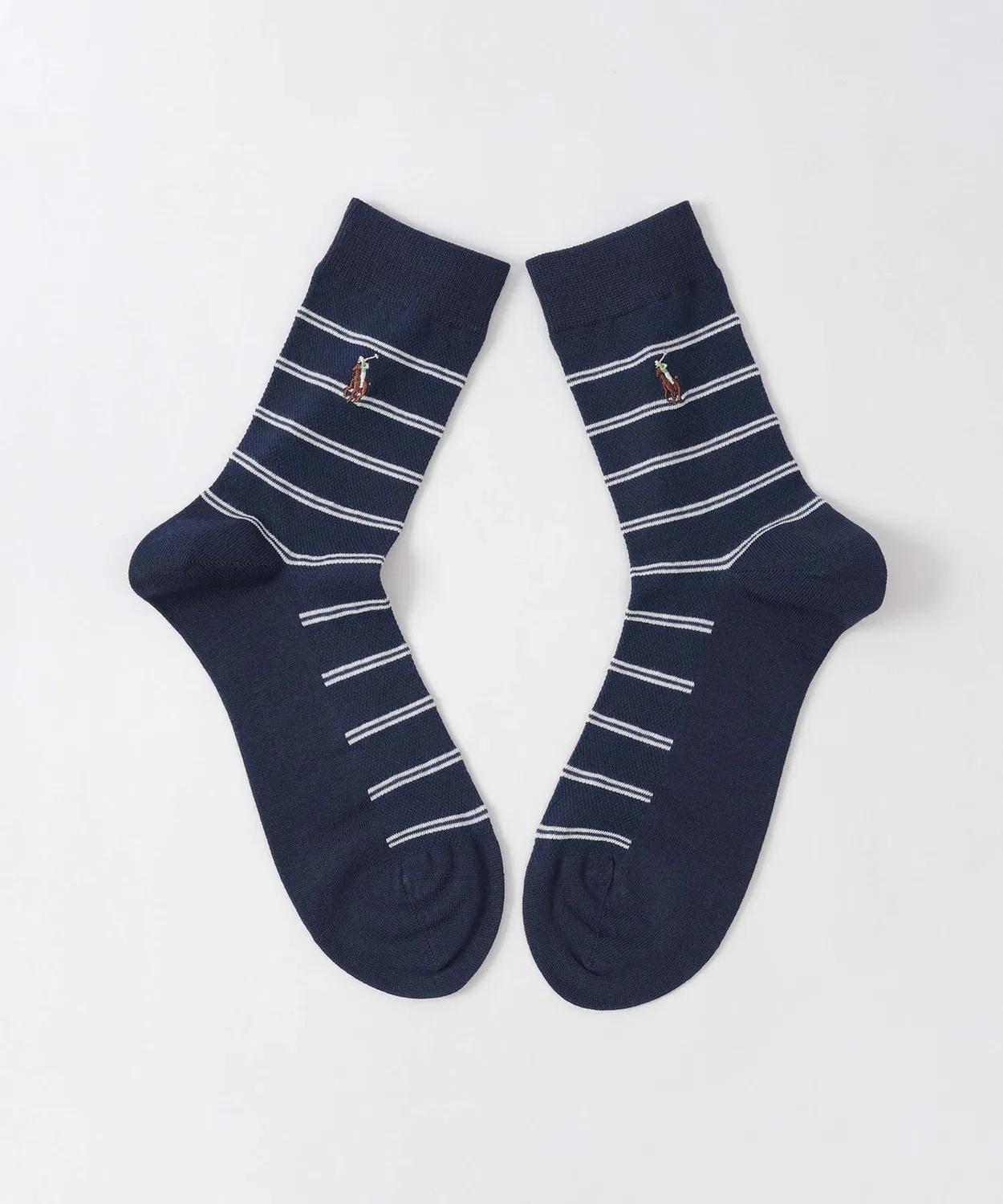 Мужские носки с принтом Border Mesh POLO RALPH LAUREN, Light Gray — фото 3