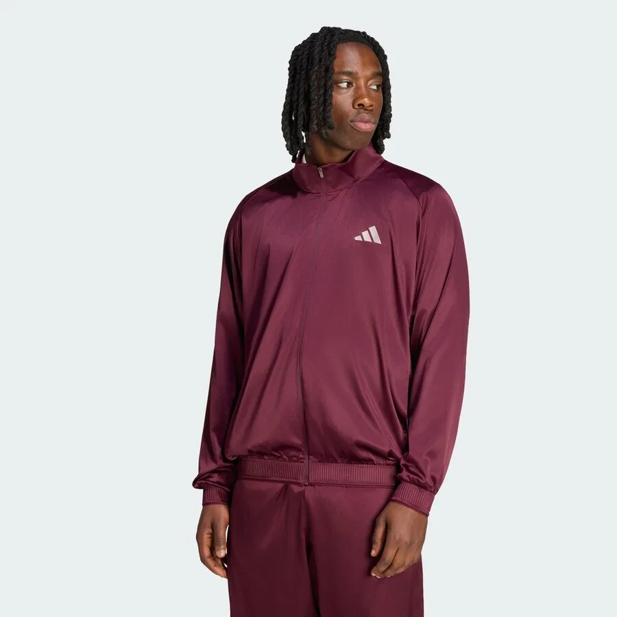Спортивная куртка ADIDAS PERFORMANCE винно-красного цвета — фото 2