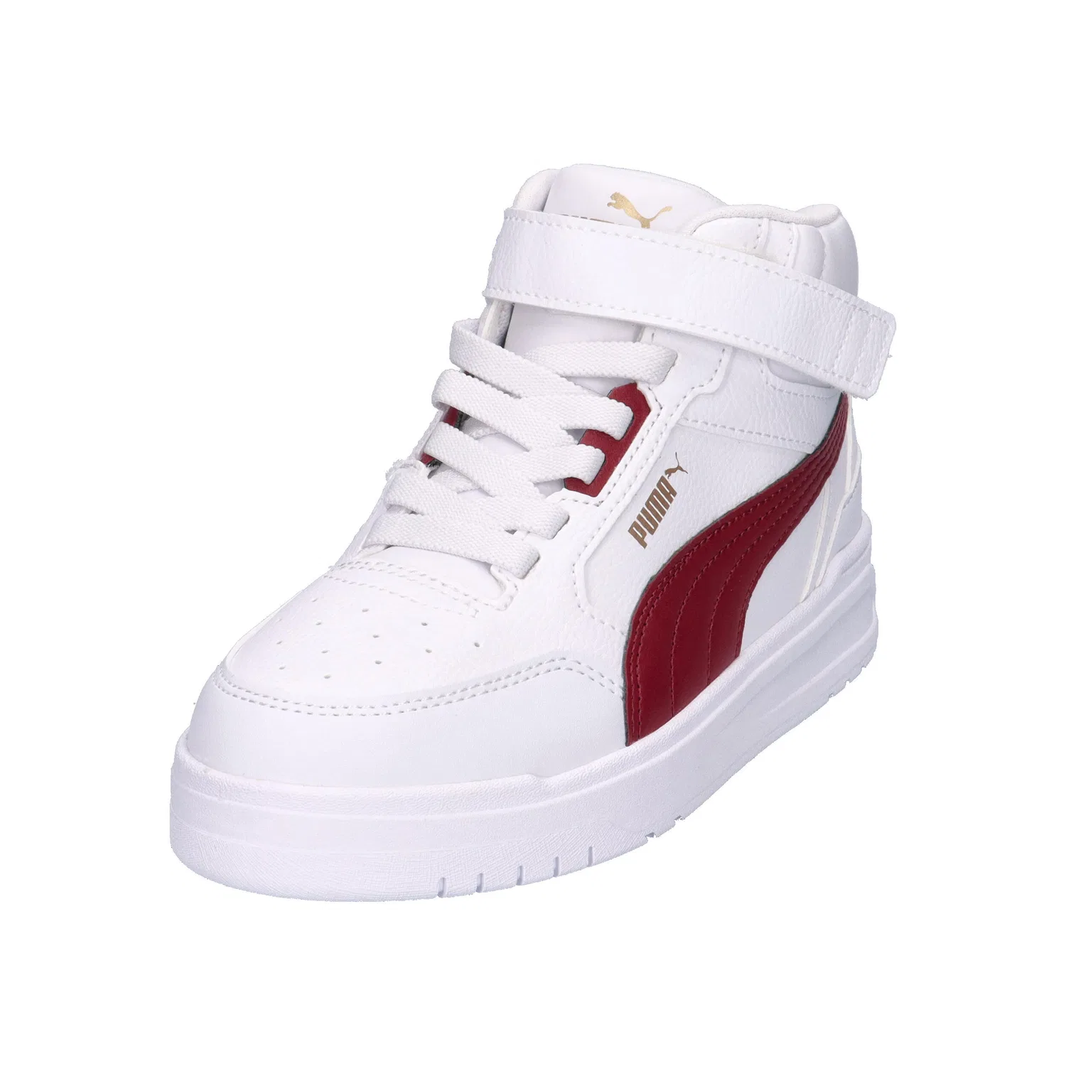 Детские кроссовки с высоким берцем Shuffle Downtown Mid Puma, Weiss — фото 4