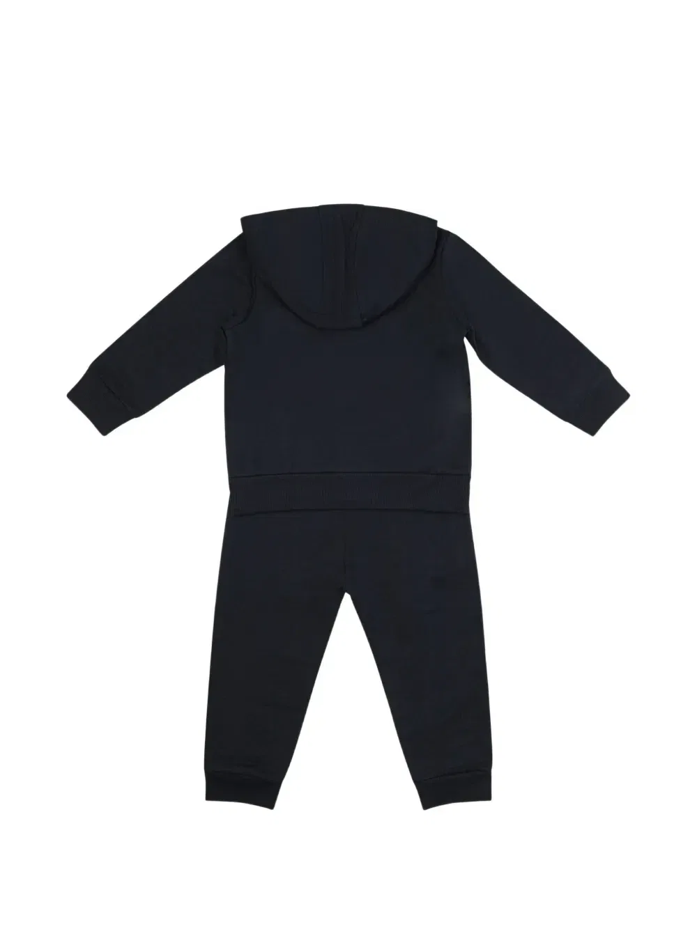 Спортивный костюм с капюшоном и нашивкой-логотипом Moncler Enfant, синий — фото 2