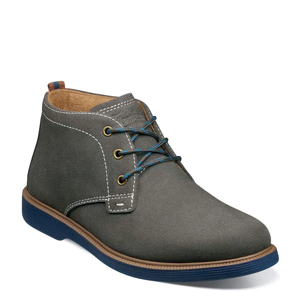 Детские ботинки для мальчиков с цельной подошвой Supacush Chukka Jr. Florsheim, Navy Gray Suede