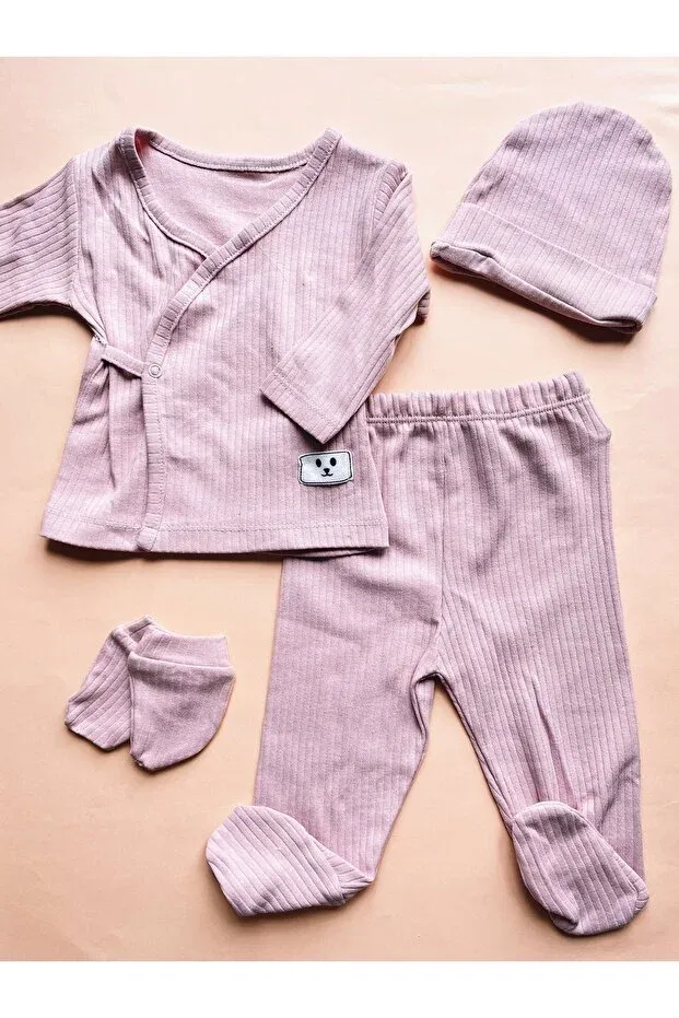 Детский комплект для новорожденных хлопковый The Cloudish Shop, Powderpink