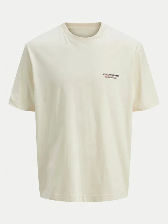 Футболка loose fit Jack & Jones Junior, кремовый