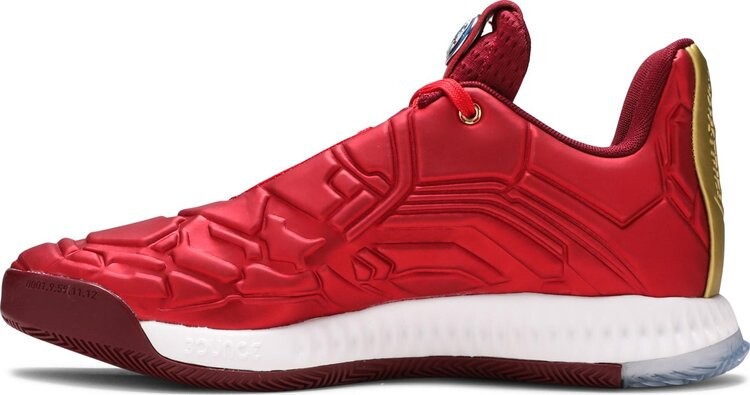 Кроссовки Adidas Marvel x Harden Vol. 3 J 'Heroes Among Us: Iron Man', красный — фото 4
