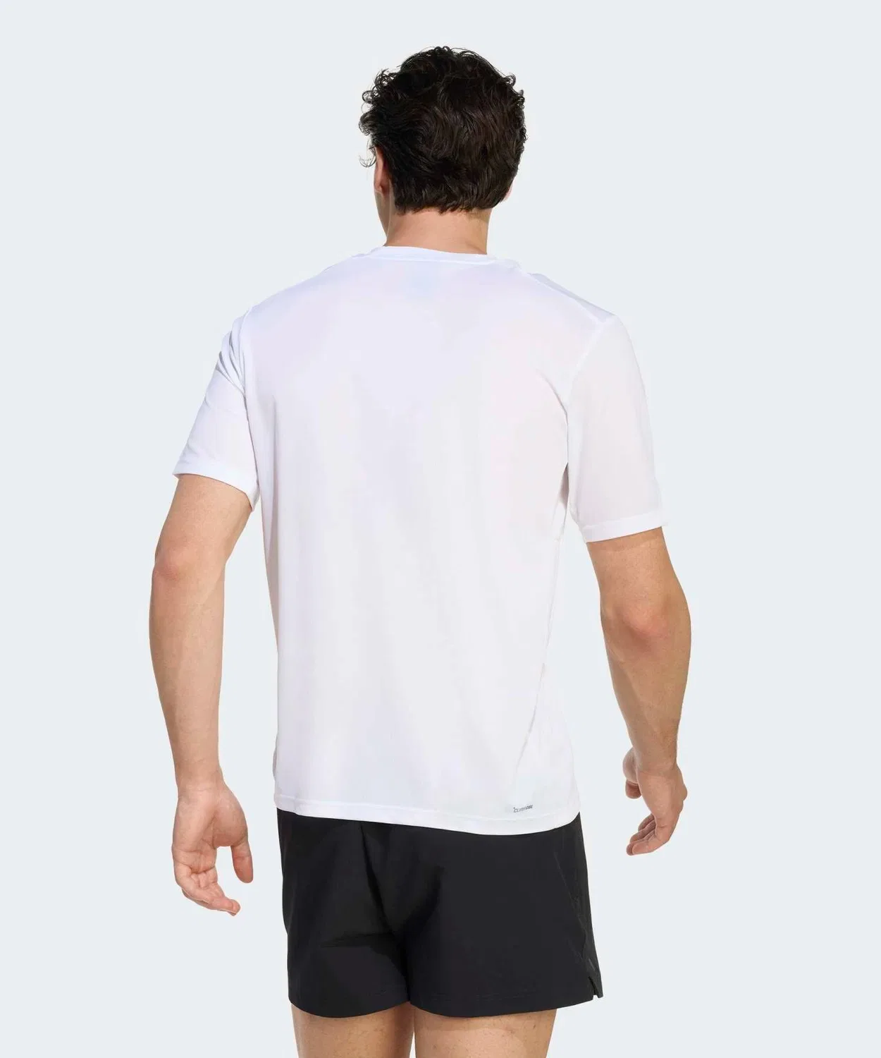 Мужская футболка с коротким рукавом Adidas Workout Essentials Base T-Shirt, Белый — фото 2
