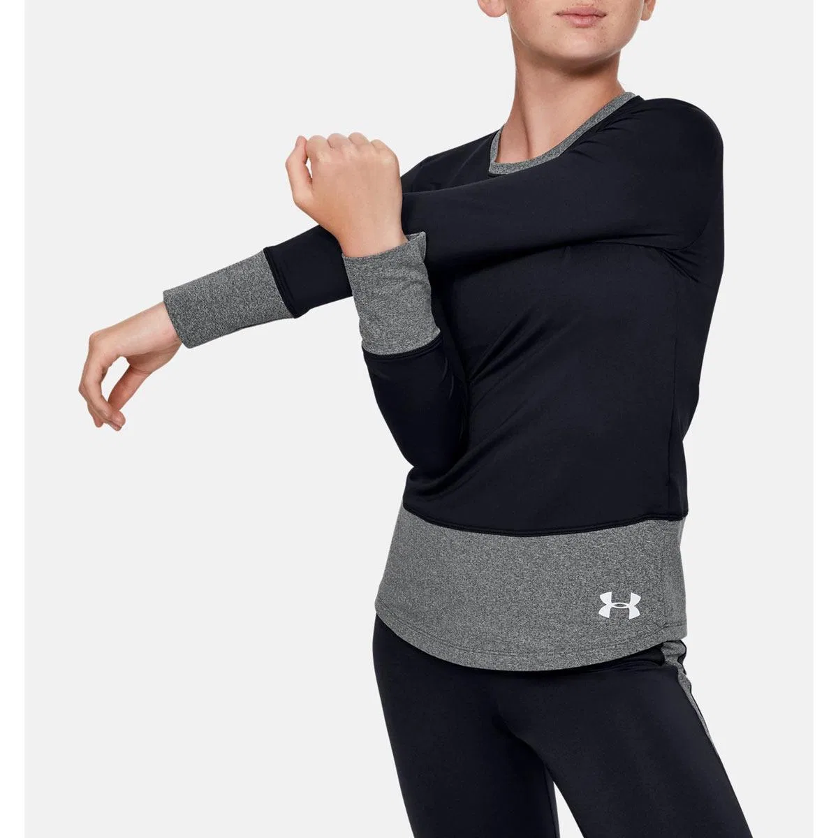 Лонгслив ColdGear с длинным рукавом Under Armour, Black White