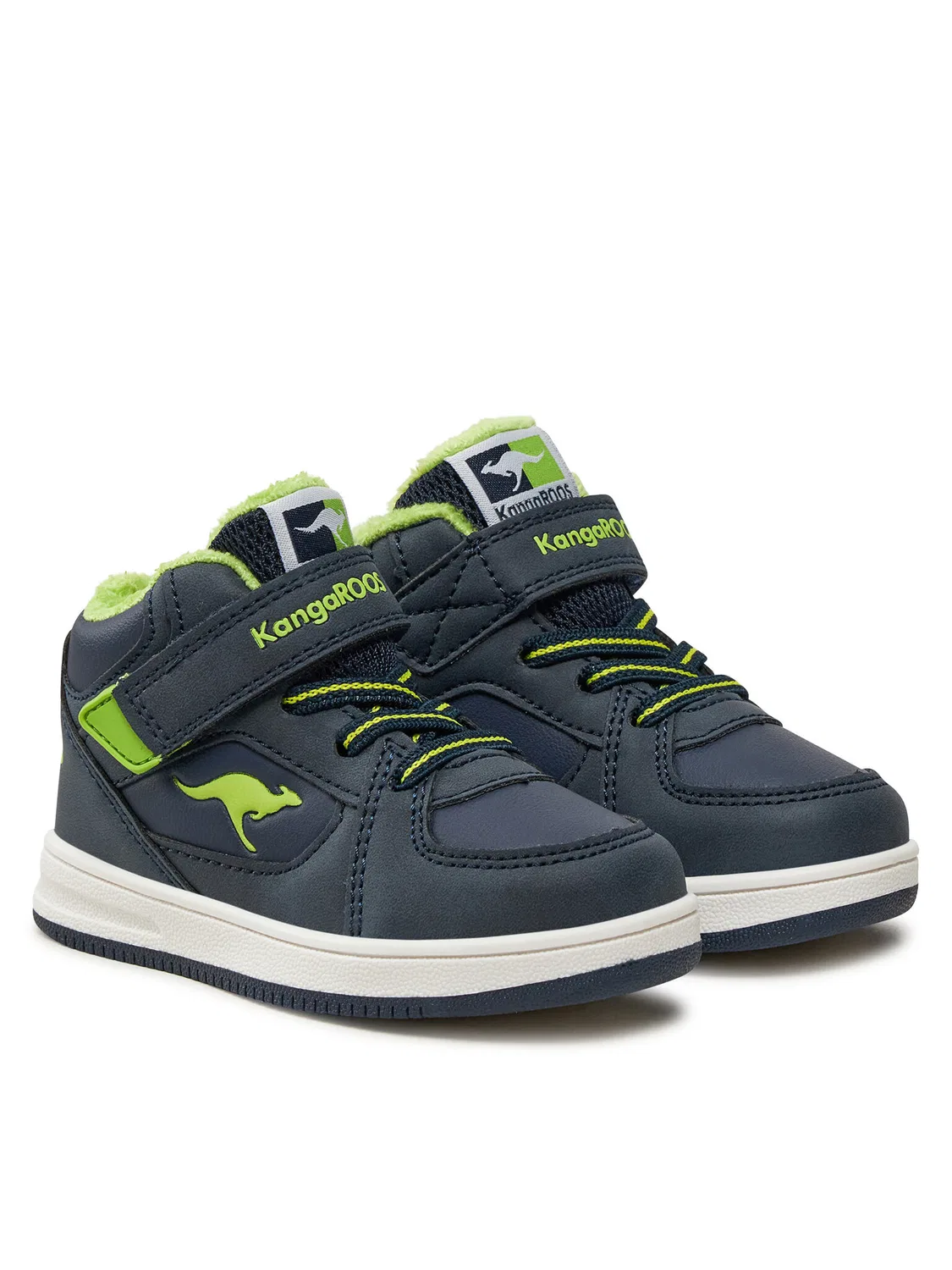 Кроссовки черные для мальчика K-CPI Kalino Mid Kangaroos, темно-синий — фото 2