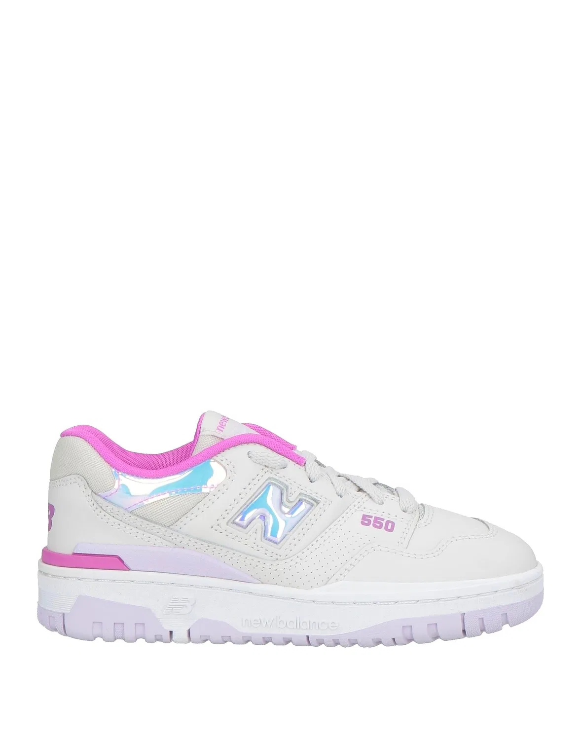 Детские кроссовки для девочек кожаные New Balance 550, белый