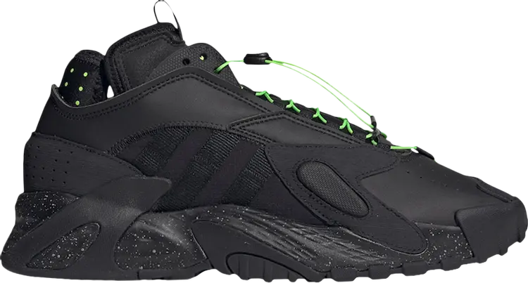 

Кроссовки Adidas Streetball 'Black Solar Green', черный