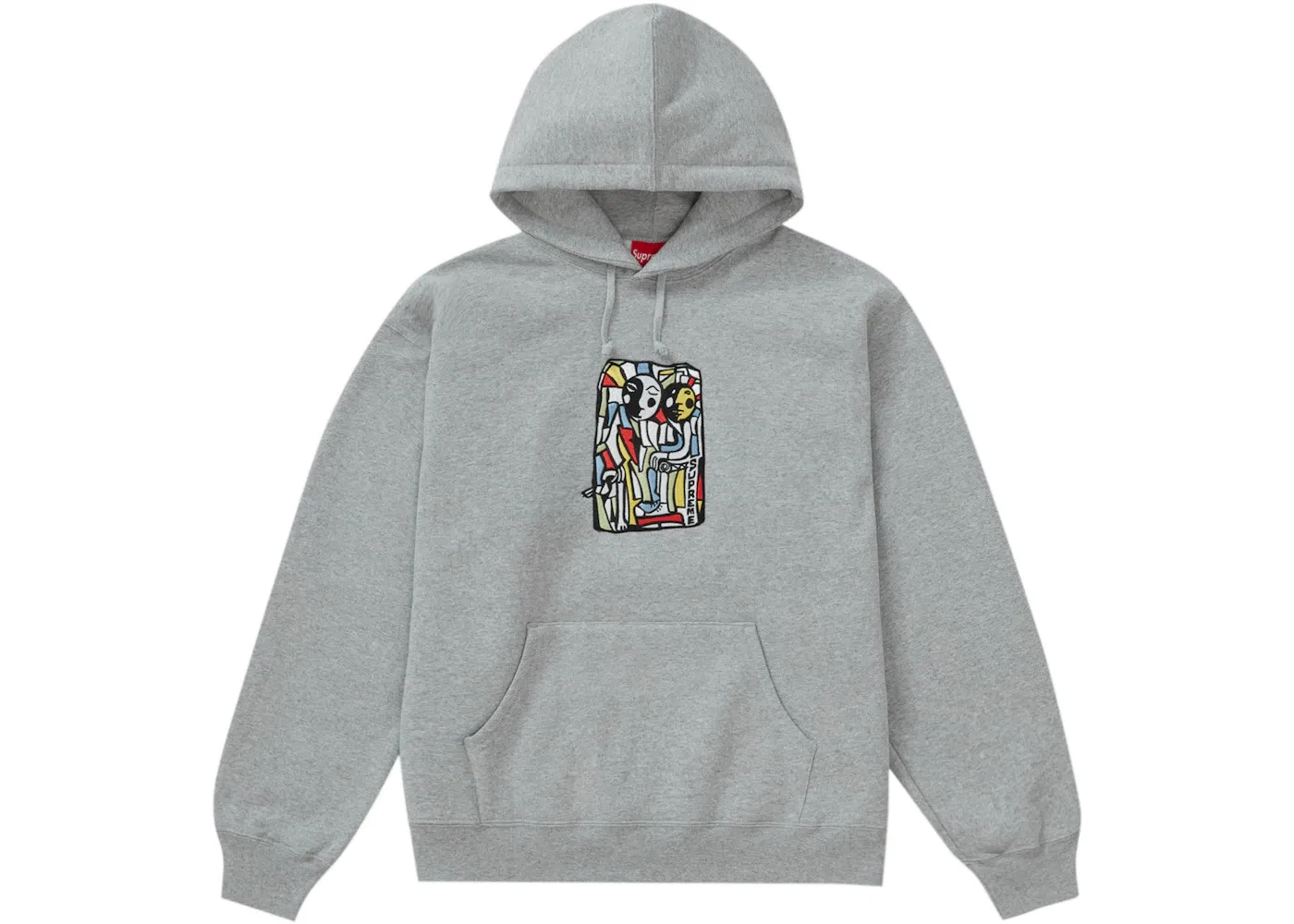 Мужская худи с принтом Neil Blender Mosaic Supreme, Heather Grey