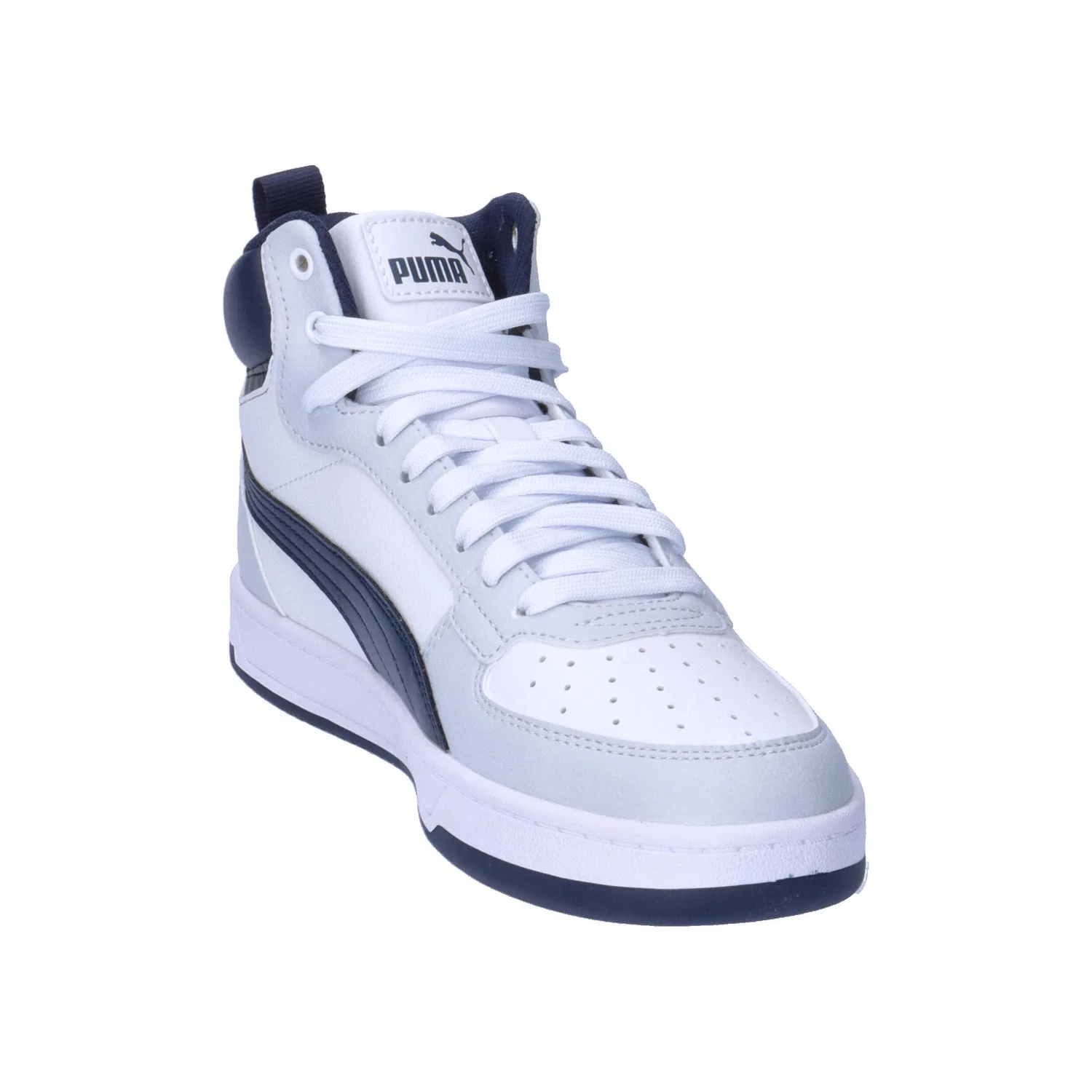 Детские кроссовки с высоким верхом Caven 2.0 Mid Jr Puma, Weiss Schwarz — фото 2