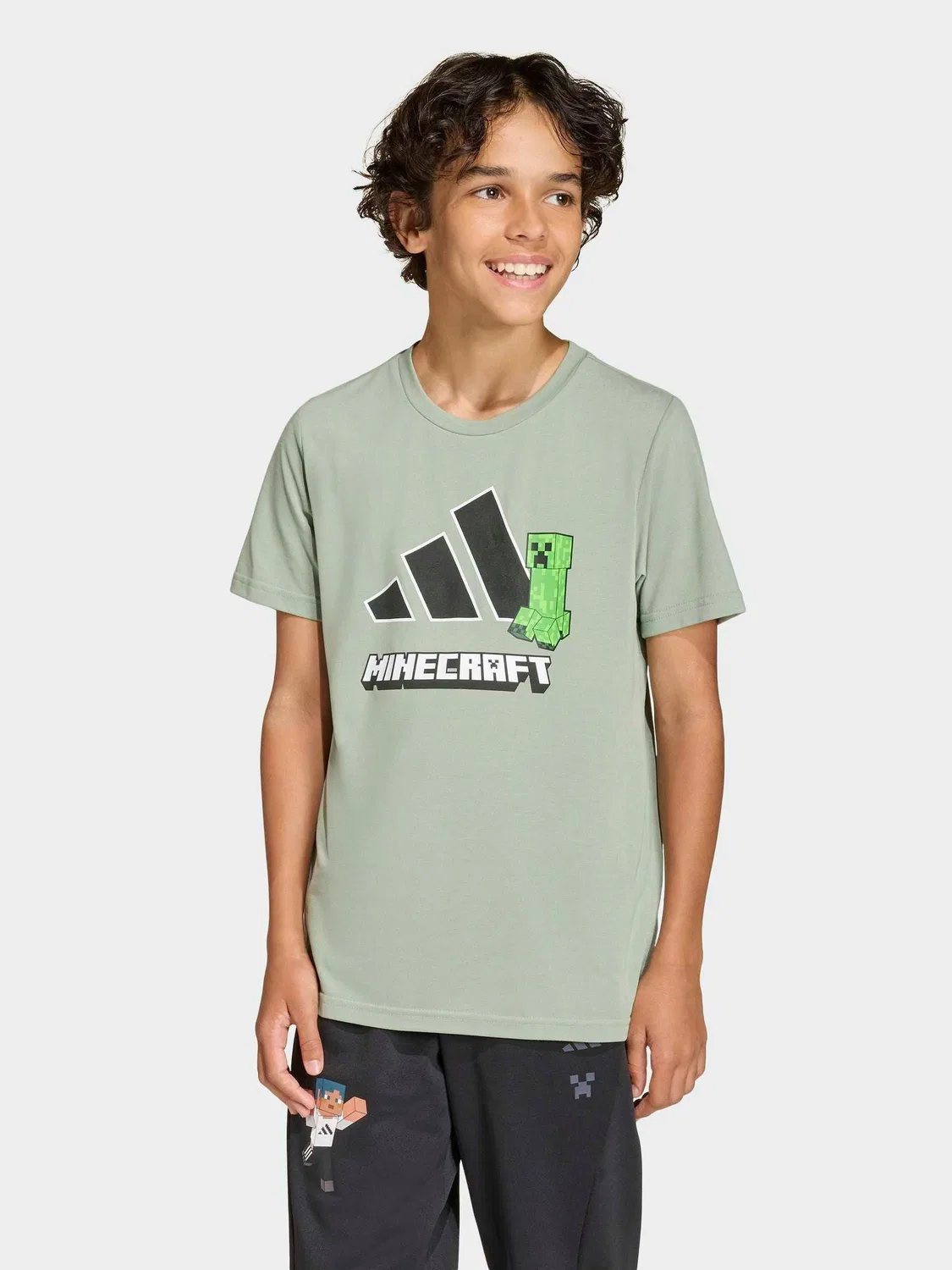 Футболка тренировочная Minecraft Climacool adidas, зеленый — фото 2