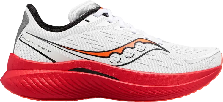 

Кроссовки Saucony Wmns Endorphin Speed 3 White ViZiRed, белый