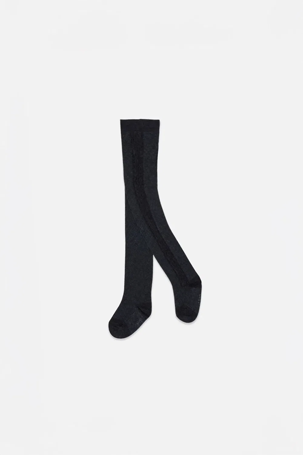 Детские колготки трикотажные с фактурной вязкой Deux par Deux, Dark Blue