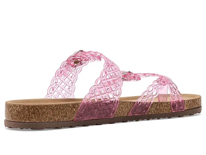 Сандалии с блестками Beach Steve Madden Kids, Pink — фото 4