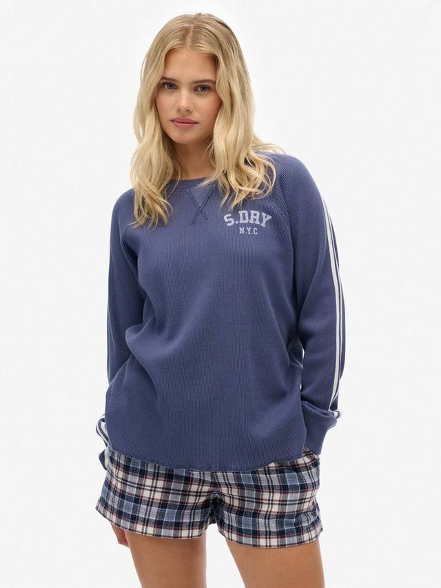 

Графическая толстовка Athletic Essentials с длинными рукавами Superdry, Mariner Navy