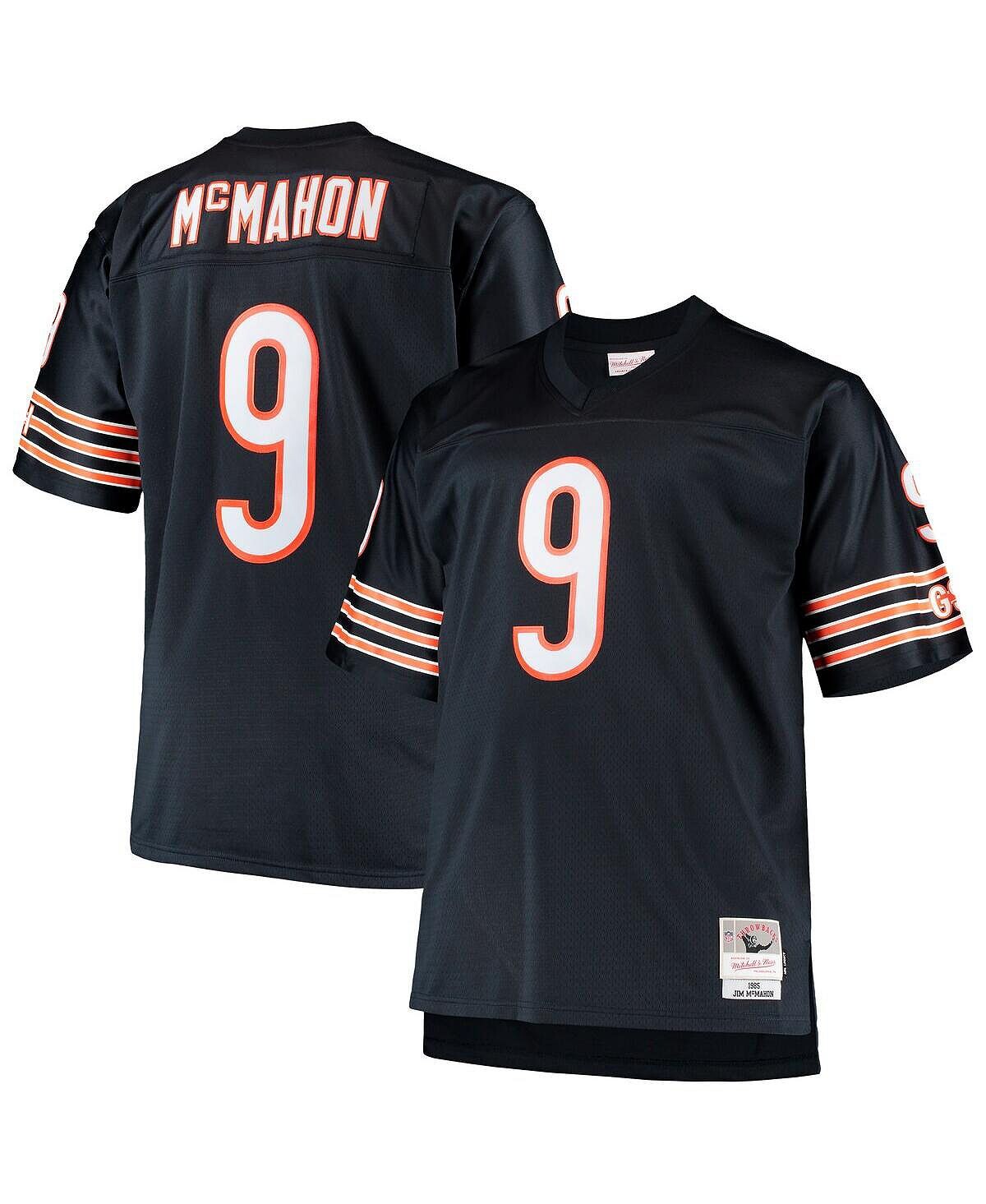 

Мужская футболка jim mcmahon navy chicago bears big & tall 1985 года, копия джерси для пенсионеров Mitchell & Ness, синий