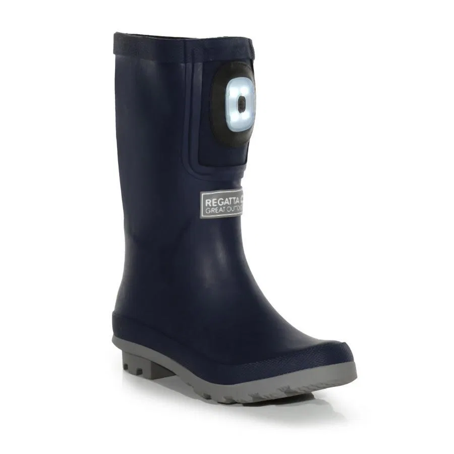 Детские резиновые сапоги с фонариком Fairweather Shine Brite Light Regatta, Navyblau