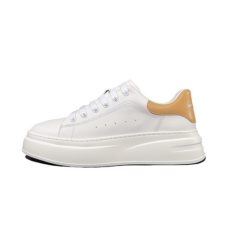 

Devanro Скользоустойчивые износостойкие легкие низкие скейтерские кроссовки мужские White Apricot, цвет White Apricot