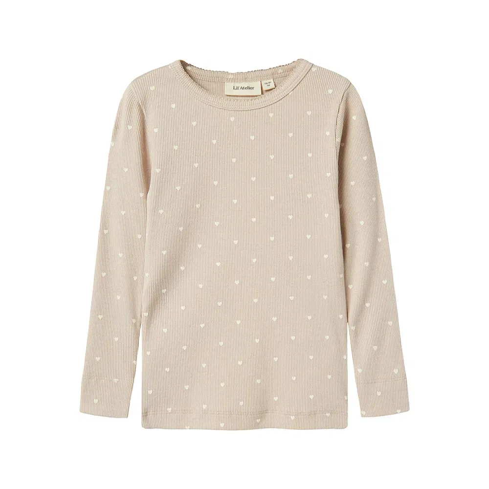 Футболка с длинным рукавом Gago Slim Lil Atelier Name It, бежевый