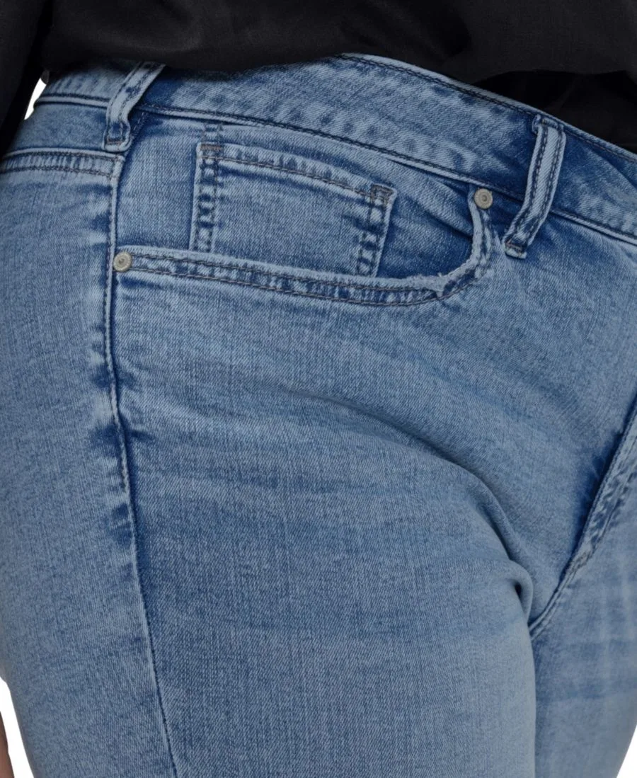 Джинсы прямого кроя с высокой посадкой Avery Plus Size Silver Jeans Co., Bluebelle — фото 4