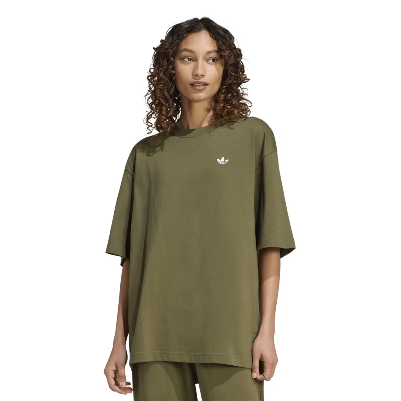 Футболка женская Essentials Boyfriend Adidas, цвет Olive Strata
