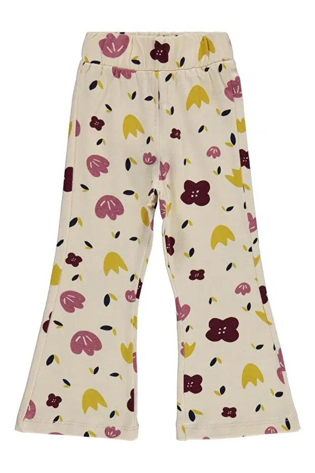 Детские леггинсы для девочек с принтом Glitter flower printed Civil Girls, Elephant Tooth