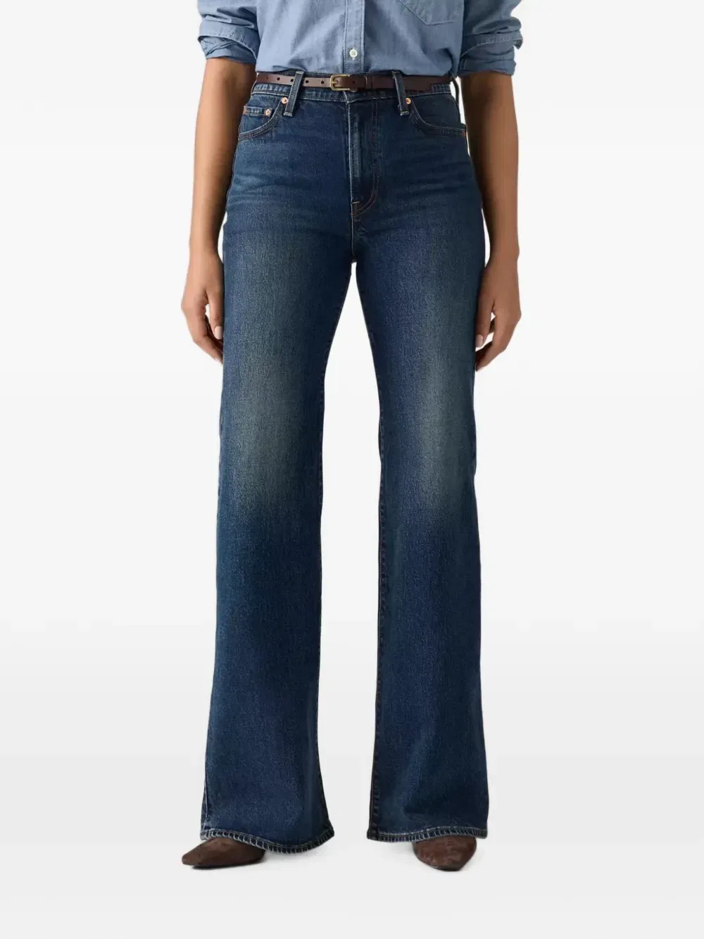 Расклешенные джинсы Ribcage Levi's, синий