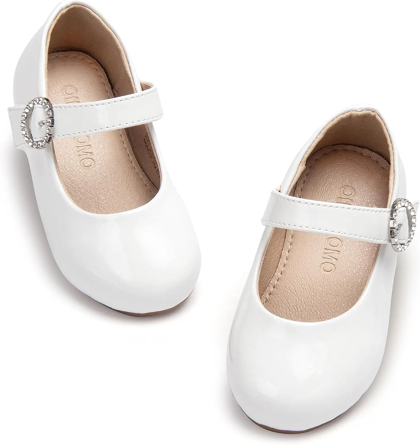 Детские туфли для девочек с принтом Little Flower Otter MOMO, White