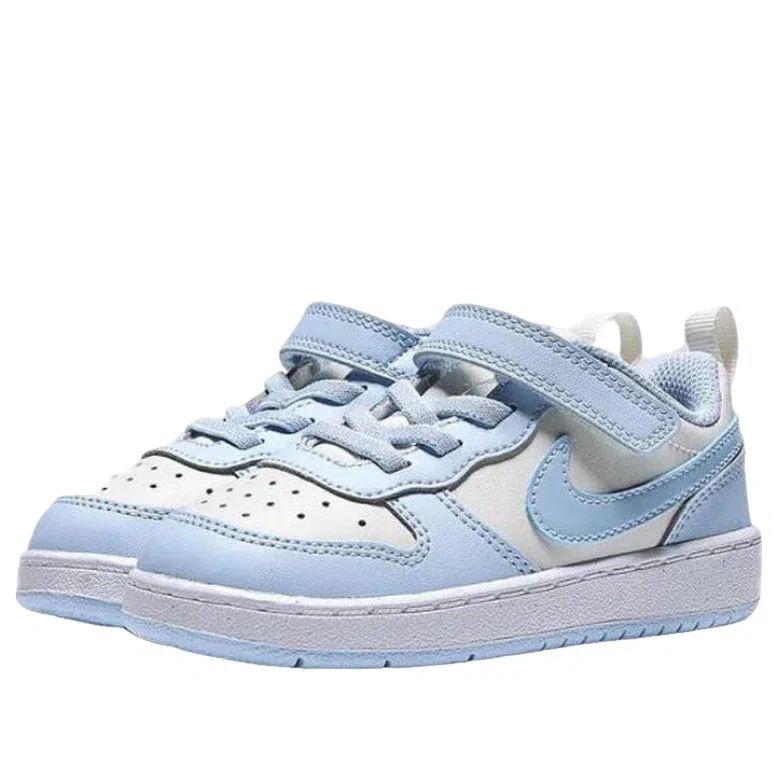 Детские кроссовки Court Borough Low Recraft 'Soft Pearl Hydrangeas White Celestine Blue' Nike, Soft Pearl/Hydrangeas/White/Celestine Blue — фото 3