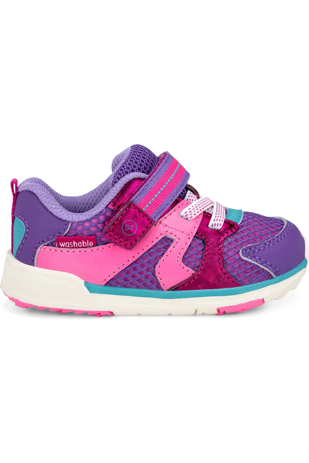 Кроссовки детские для первых шагов SRtech Velocity Stride Rite, Pink Multi — фото 2