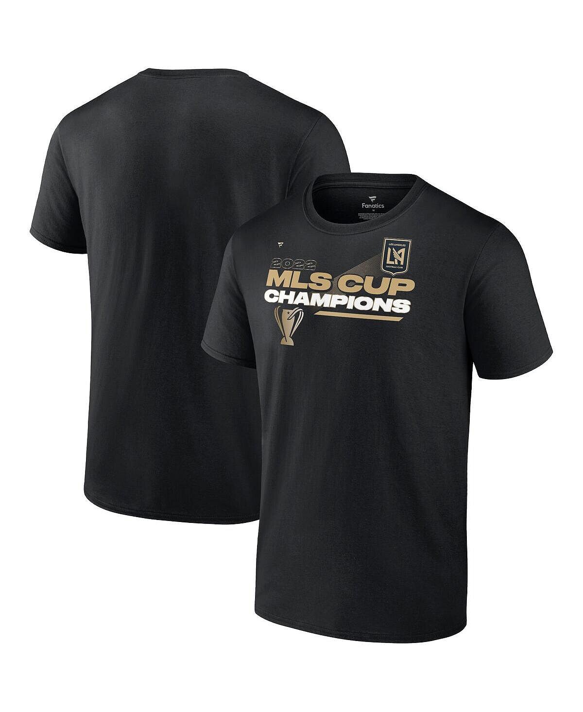 

Мужская фирменная черная футболка lafc 2022 mls cup champions в раздевалке Fanatics, черный
