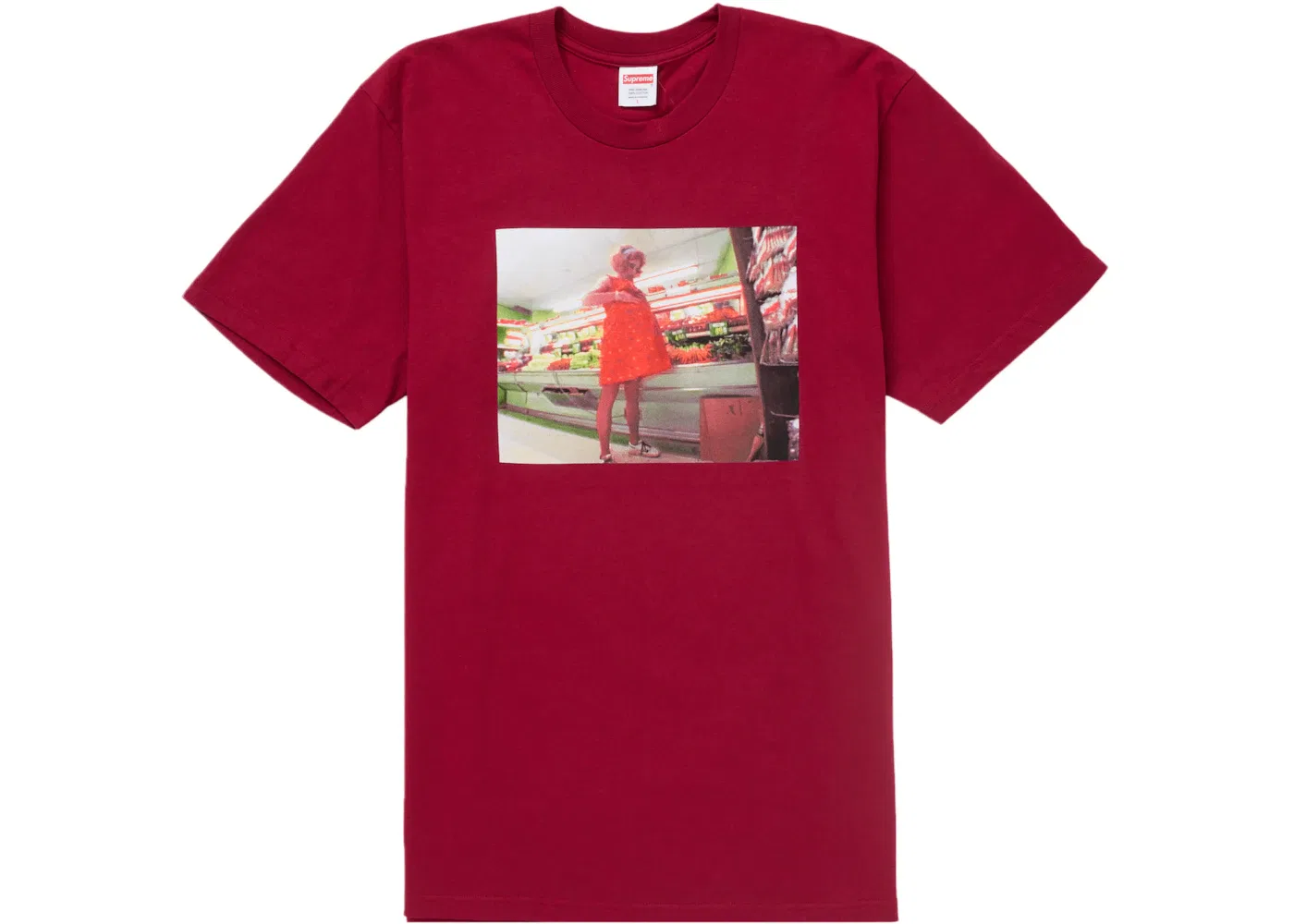Мужская футболка с принтом Stealing Tee Supreme, Cardinal