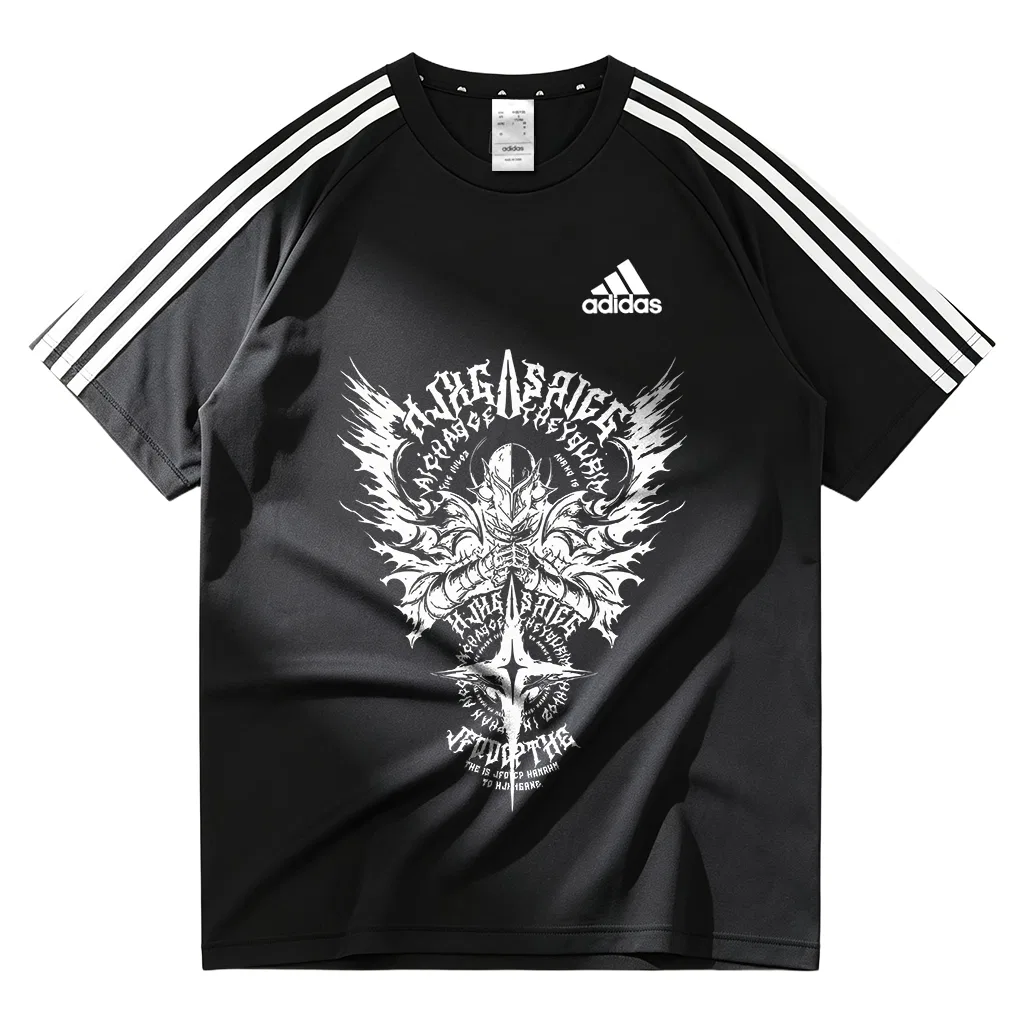Унисекс футболка с принтом Adidas Football, Adidas, Black